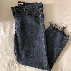 Levi’s Wedgie Straight Black Jeans